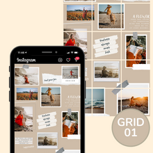 Lade das Bild in den Galerie-Viewer, Instagram Puzzle Grids | Canva Vorlagen | 3er Pack