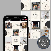 Lade das Bild in den Galerie-Viewer, Instagram Puzzle Grids | Canva Vorlagen | 3er Pack
